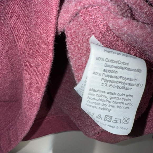 JCREW Mens Medium Raspberry Long Sleeve 1/4 Button Up Pullover Sweatshirt EEO - Picture 3 of 4